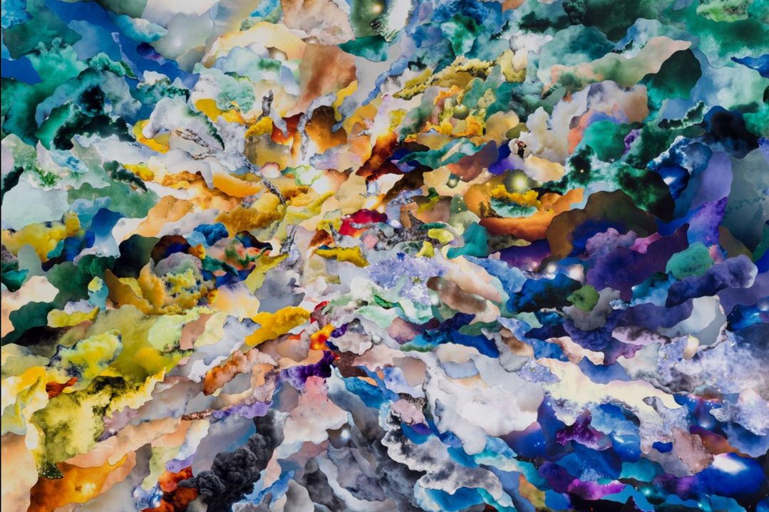 Mona Ryder in her studio surrounded by various works, 2022. Courtesy of the artist. Photography by Louis Lim.